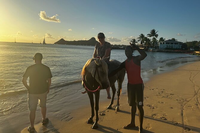 2 Hour Horseback Riding Sunset Tour with Dore's Riding Stable - A short look at Gros Islet and a local refreshment stop