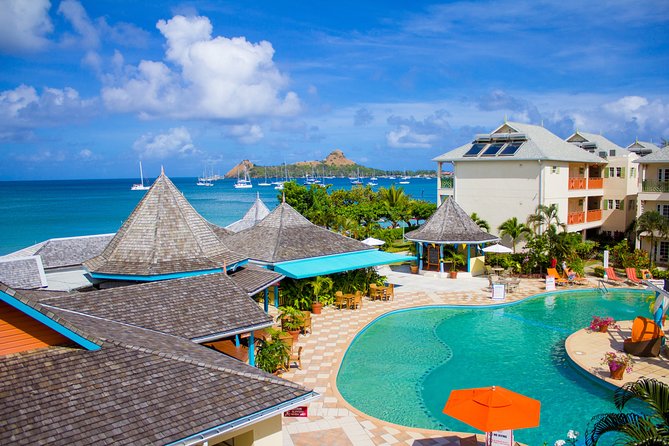 AquaVenture Day Pass at Bay Gardens Beach Resort & Spa - Reduit Beach, loungers, and shaded rest