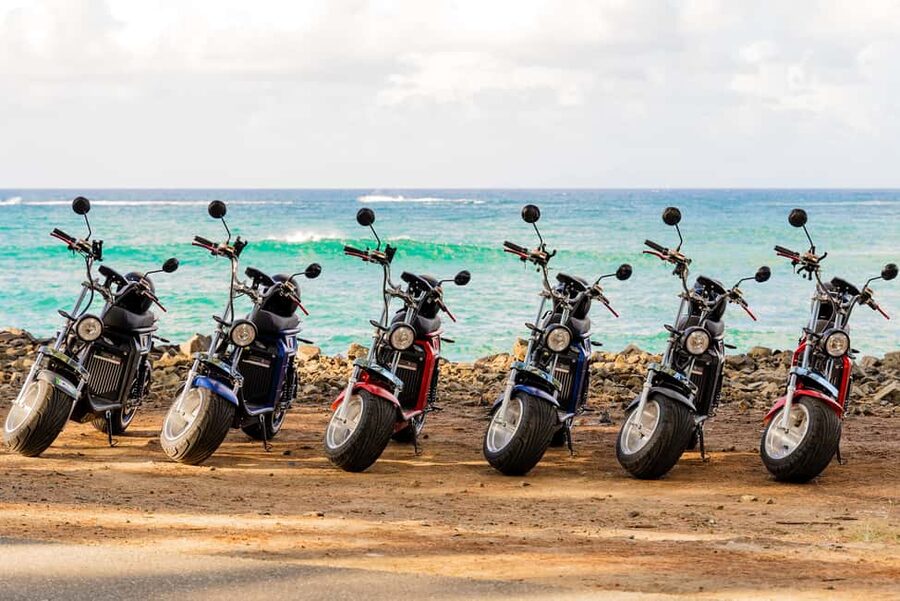 Beaches and Backroads Electric Big-Wheel Scooter Tour - A scooter tour with a Caribbean twist