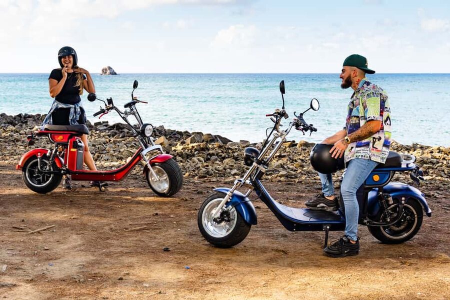 Beaches and Backroads Electric Big-Wheel Scooter Tour - Gros Islet and the northern back roads
