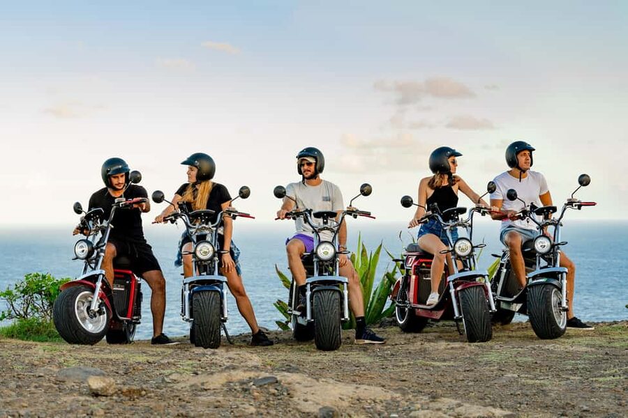Beaches and Backroads Electric Big-Wheel Scooter Tour - Rodney Bay sets the route