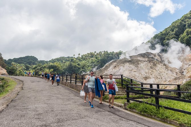Best of Both Worlds Land and Sea Adventure - The Pitons from the Soufriere road