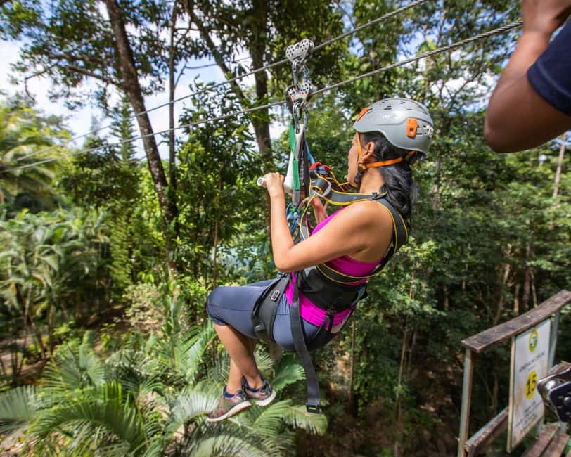 Castries, St. Lucia - Adrenaline Zipline - How the $58 price compares with the experience
