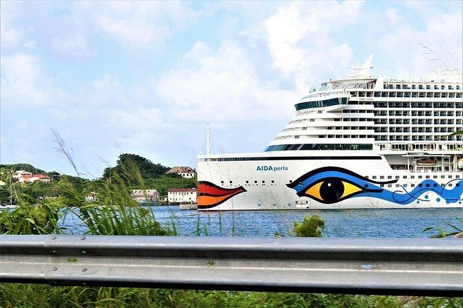 Cruise Ship - On Island for a Day Excursion - From Castries Harbour to St Lucia’s southern sights