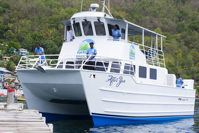 Ferry Transfer from Hewanorra Airport to Saint Lucia Resorts - Cruising past the Pitons, Sugar Beach, and Jade Mountain