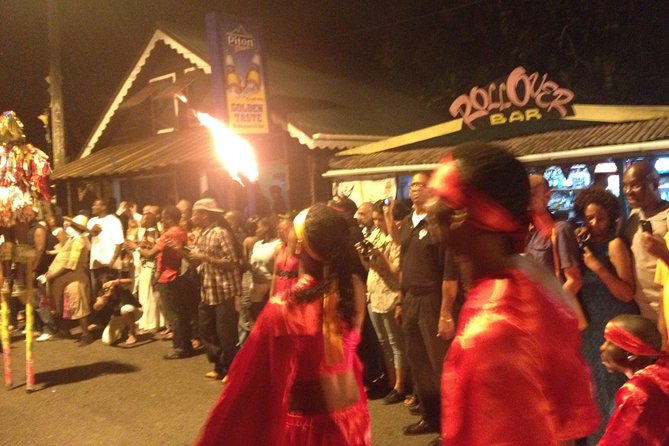 Friday Night Street Party in St. Lucia - Entering the Friday night street party