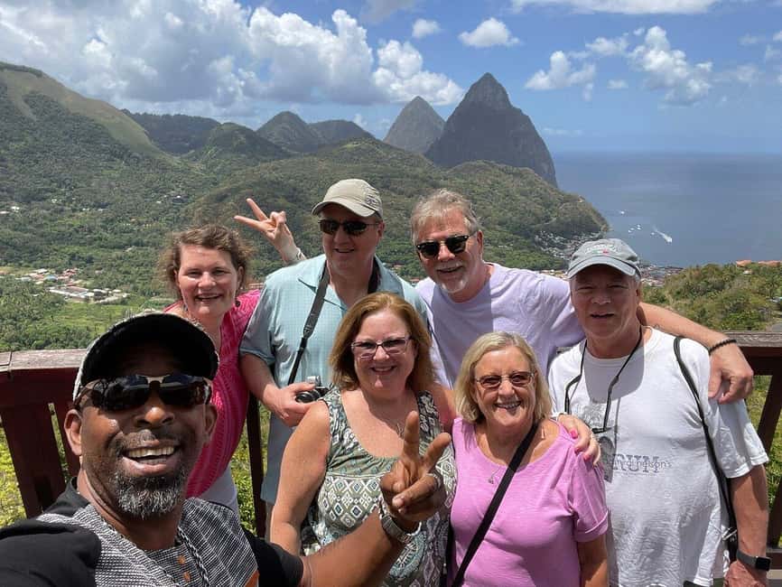 From Castries: St.Lucia Island Guided Tour - Sulphur Springs and the mud bath