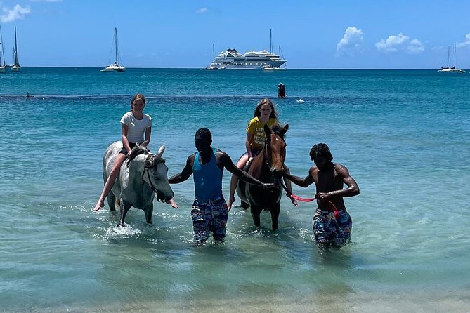 Gros Islet Village Horseback Riding run with Dore's riding Stable - Exploring Gros Islet Village on horseback