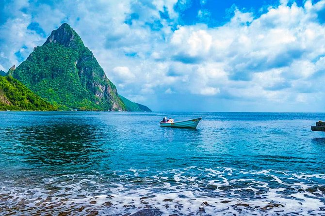 Gros Piton Hiking Adventure - Views of Petit Piton and the Caribbean Sea