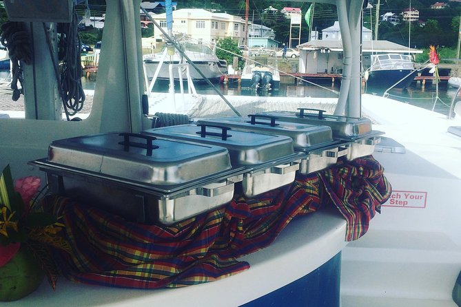Private 3-Hour Catamaran Sunset Cruise from Soufriere for Up to 15 Guests - Open bar, snacks, and a private party atmosphere