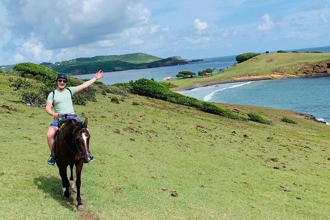 Private Advanced Horseback Beach Ride with Sandy Hoofs St. Lucia - The possible swim with your horse