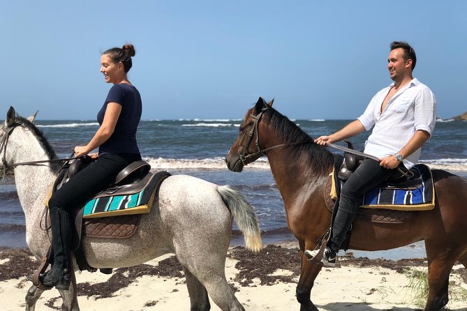 Private Beach Picnic Horseback Ride with Sandy Hoofs St. Lucia - A scenic route with some rough footing
