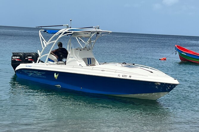 Private Boat Charter St. Lucia, boat tour to Soufriere. Full day - Snorkeling at Anse Cochon