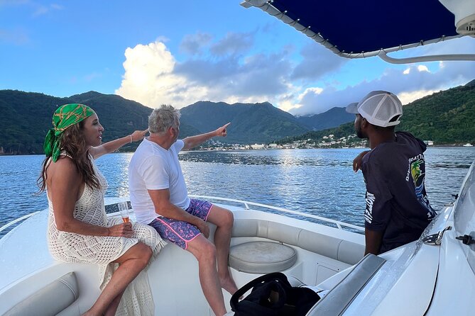Private Boat Charter St. Lucia, boat tour to Soufriere. Full day - Jalousie Beach and the marine reserve