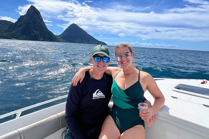 Private Boat Charter St. Lucia, boat tour to Soufriere. Half day. - A private route along St. Lucia’s west coast
