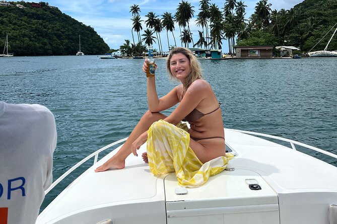 Private Boat Charter St. Lucia, boat tour to Soufriere. Half day. - What is included onboard