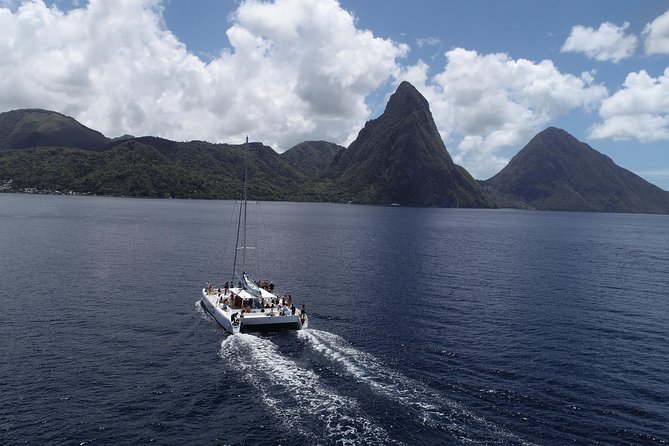 Private Catamaran Sunset Cruise from St Lucia for Up to 15 Guests - Music turns this into a private celebration