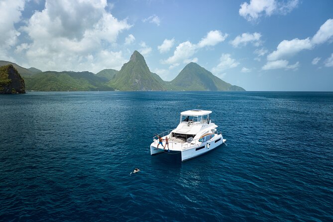 Private Half-Day Luxury Catamaran Experience - Setting out from Rodney Bay Marina