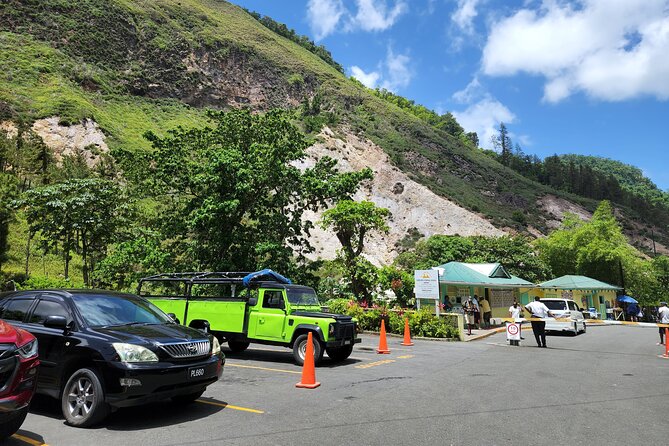 Private La Soufriere Drive-In Volcano Minibus Tour St Lucia - Entering the La Soufriere Drive-In Volcano area