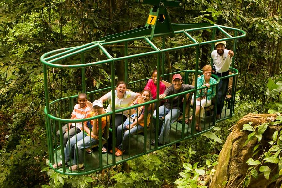 Saint Lucia: Aerial Tram Tour at Rainforest Adventures - Reaching the upper route and the hill views