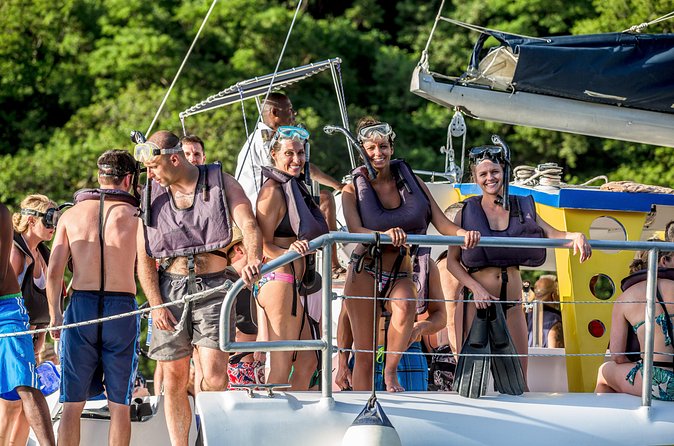 Soufriere Adventure Cruise - The sulfur springs and volcano art