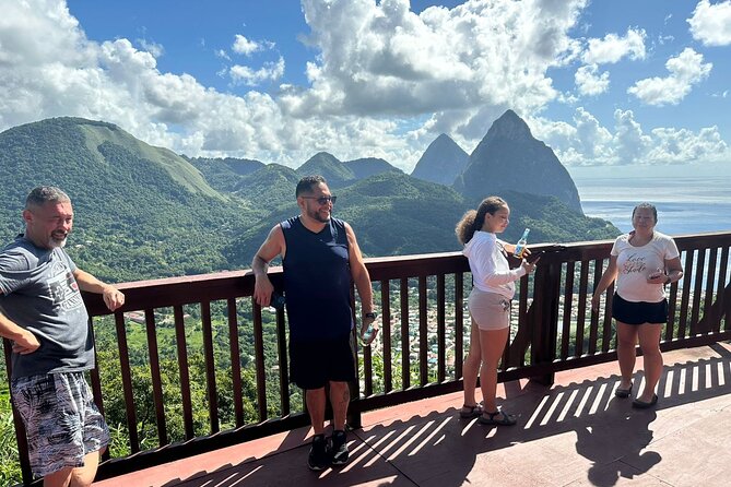 Soufriere Adventure Nature Trail Hike | Waterfall | Mud Baths - Tet Paul Nature Trail and the closer Piton view