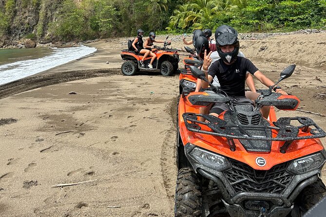 St Lucia ATV Tour : Waterfall, Plantation, Beach and Distillery - Meeting Farmer Peter at the banana plantation