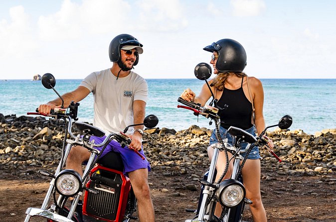 St.Lucia Beaches and Backroads Tour by Electric Big-Wheel Scooter - Pigeon Island and the pirate connection