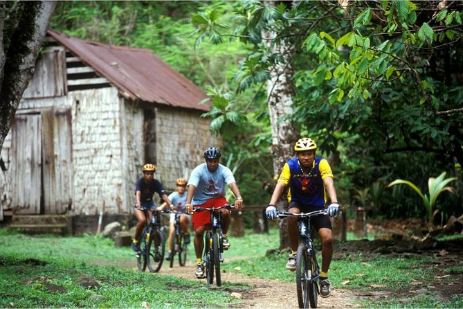 St Lucia Bike and Hike - Leaving the North Island in an open-air vehicle