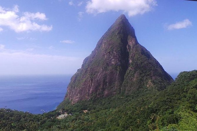 St. Lucia Botanical Gardens and Waterfall Tour Groups only - Meeting the Pitons above Soufriere Bay