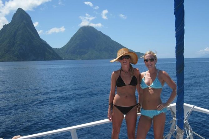 St Lucia Catamaran Day Sailing and Sightseeing Tour - Sailing from Castries or Rodney Bay toward Soufriere
