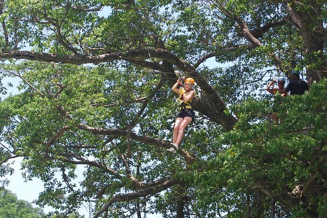 St. Lucia Morne Coubaril Estate Zipline Experience - The first cables help you find your rhythm