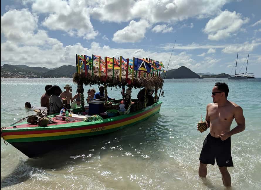 St Lucia Pigeon Island Ultimate Relaxer Experience - A local lunch at the water’s edge