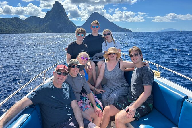 St. Lucia Private Boat to Soufriere:Snorkeling, Sightseeing,Beach - Anse Cochon for another swim