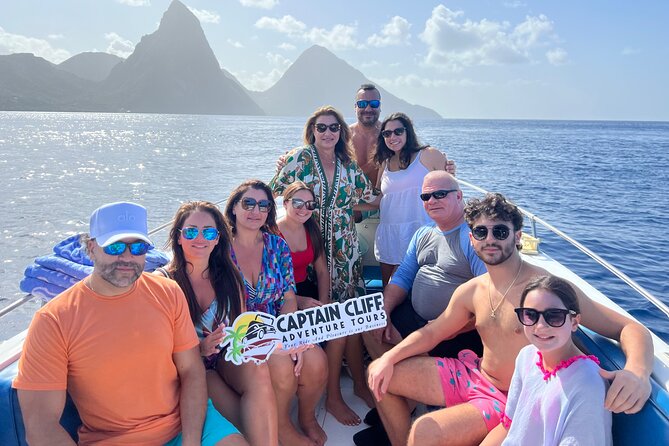 St. Lucia Private Boat to Soufriere:Snorkeling, Sightseeing,Beach - Anse Chastanet’s black sand and reef