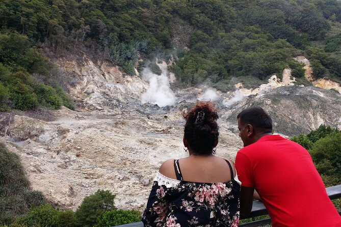 St Lucia Sulphur Springs Drive- in Volcano Tour & Therapeutic Mud baths - The west coast drive from Cap Estate and beyond