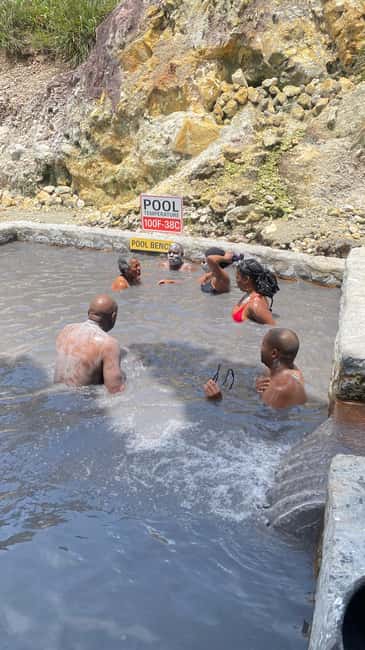 St Lucia Sulphur Springs Drive- in Volcano Tour & Waterfall - Toraille waterfall and a real swim stop