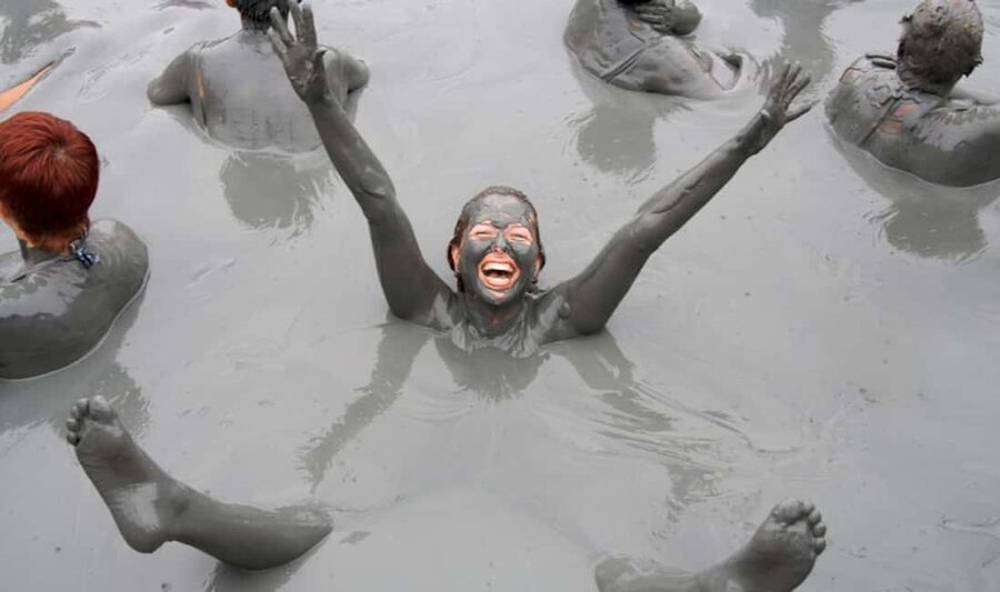 St. Lucia: Sulphur Springs Mud Bath and Toraille Waterfall - The Sulphur Springs mud bath
