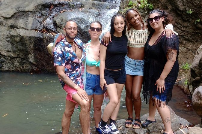 Waterfall and Beach Safari in Santa Lucia - Local food makes the beach stop more useful